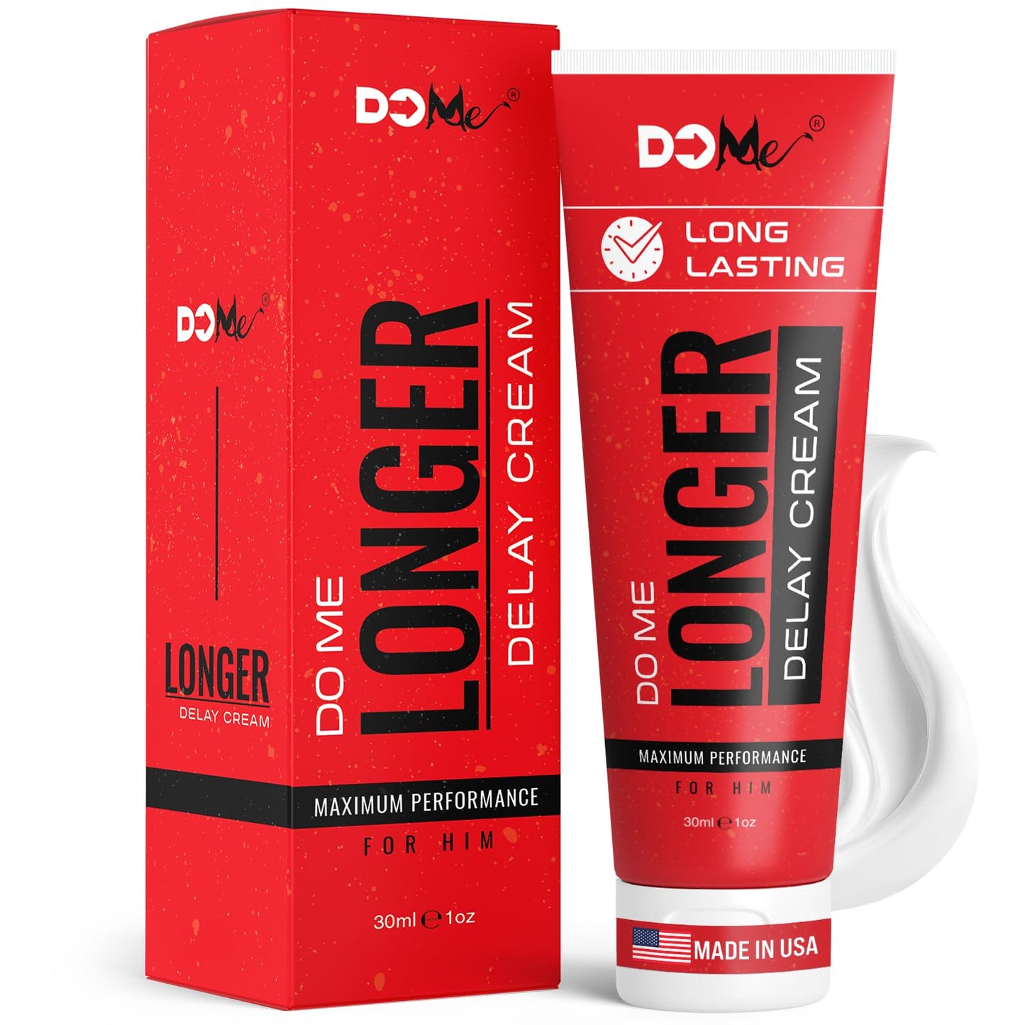 DO ME LONGER Delay Cream for Men with Benzocaine 7.5% - Last Longer in Bed and Really Feel like a Man