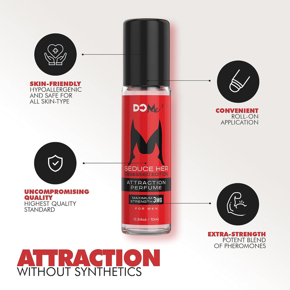 Do Me Seduce Her Obsessed Edition - Premium Pheromone Cologne For Men - Pure Pheromones Perfume Oil To Attract Women - Bold, Amplified, Extra Strength Men’s Cologne For Attraction - 0.34 oz (10 mL)