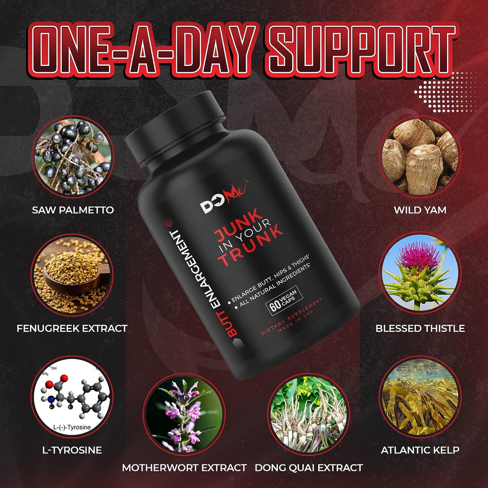 Do Me - Butt Enhancement Pills - Premium Glute Boost and Growth Supplement - Tighten, Firm and Lift Butt Without Surgery - Booty Pills to Reduce Cellulite and Sagging - Advance Formula (60 capsules)