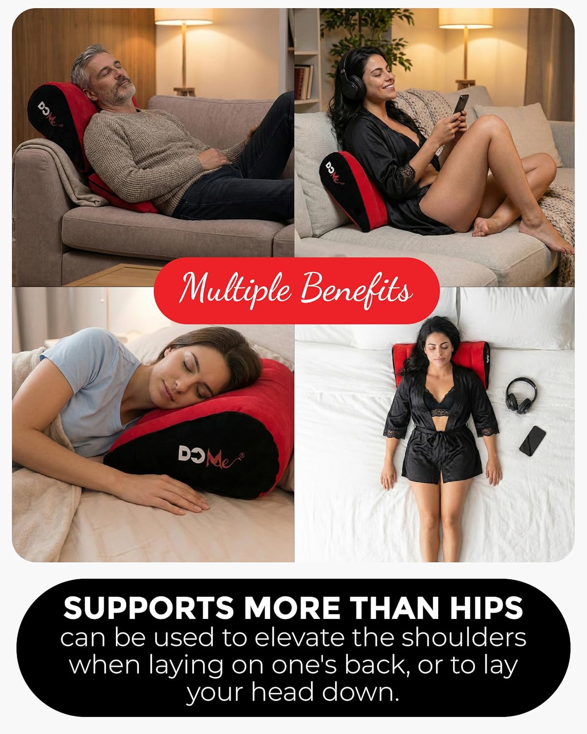 SEX PILLOW Get Deeper Penetration with a 27 Degree Wedge - Waterproof Velvety Finish with a Non-slip Base